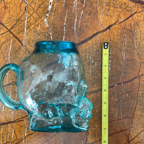 NEW Mexican Hand Blown 36oz Skull Glass - Picture 4 of 5